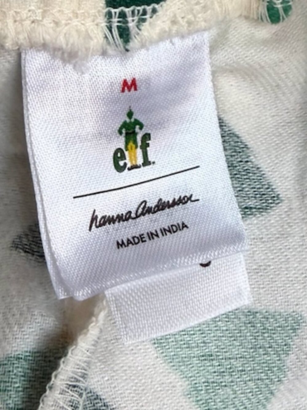 Hanna Andersson Elf Movie Christmas Tree Pajama Pants - Size M - Picture 2 of 2